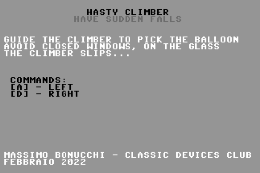 Hasty Climber (2024, Massimo&nbsp;Bonucchi)