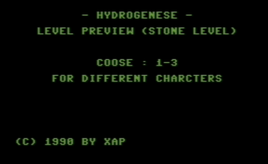 Hydrogenese – Game Preview (1989, Digital&nbsp;Marketing)