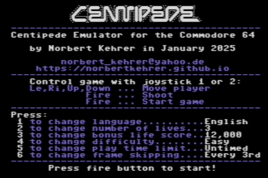 The Centipede Emulator (2025, Norbert&nbsp;Kehrer)