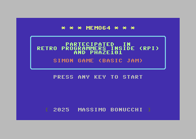 Memo64 (2025, Massimo Bonucchi)