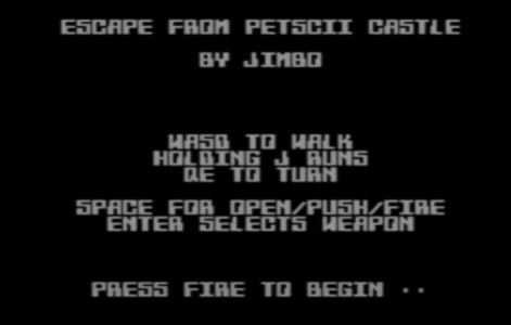 Escape From PETSCII Castle&nbsp;(v0.5)