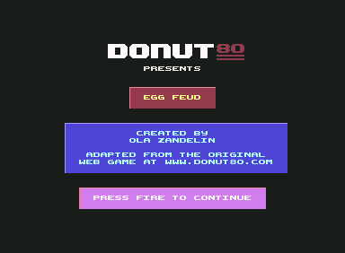Egg Feud (2025, Donut 80)