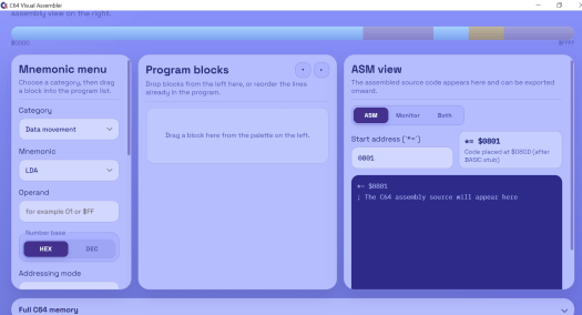 Visual Assembler - Commodore 64 (2026, Zsolt Tarczali)